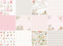 Double-sided scrapbooking paper set Boho baby girl  12"x12", 10 sheets - 0
