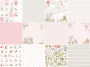 Double-sided scrapbooking paper set Boho baby girl  12"x12", 10 sheets - 0