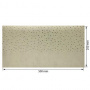 Отрез кожзама с тиснением золотой фольгой, дизайн Golden Drops Beige, 50см х 25см