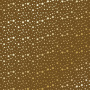Sheet of single-sided paper with gold foil embossing, pattern Golden stars, color Milk chocolate, 12"x12"