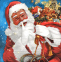 Decoupage napkin "Santa Claus"