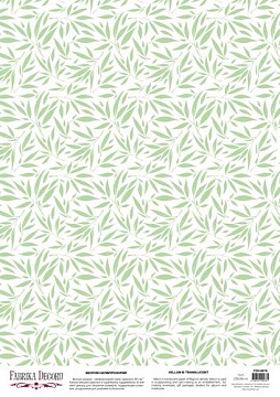 Deco vellum colored sheet Bamboo leaves, A3 (11,7" х 16,5")