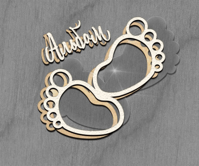 Заготовка мега шейкера Фигурная рамка Маленькие Ножки color_Light_milk - 2 Заготовка мега шейкера Фигурная рамка Маленькие Ножки color_Light_milk - 2