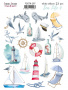 Set of stickers 23pcs Sea life #297