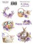 Set of stickers 4 pcs, Floral Sentiments, #394