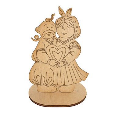 figurine for painting and decorating #530 "lovers on a stand"