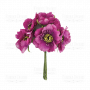  Set of flowers "Poppies" bright pink