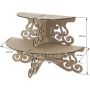 Cupcake stand "Semicircle openwork-3" #069 - 1