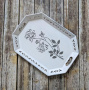 Stencil for decoration XL size (30*30cm), Sprig of roses with leaves #011 - 0