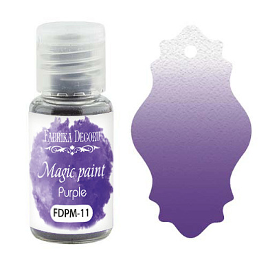 сухая краска magic paint фиолетовый 15мл фабрика декору