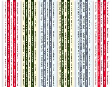 Streifenset mit Bildern zur Dekoration "Neujahrswünsche"