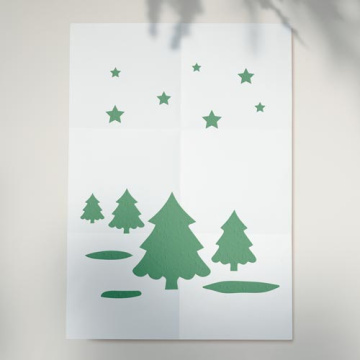 Stencil for crafts 15x20cm "New Year 3" #070 - 2