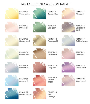 Metallic chameleon paint Pink gold 30 ml - 2