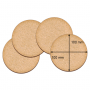 Art boards Circles, 4pcs, 10cm х 10cm - 0