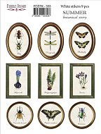 набор наклеек (стикеров) 9 шт summer botanical story #353