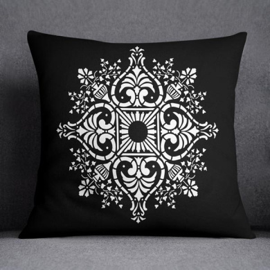 трафарет многоразовый xl (30х30см), растительный орнамент #094 фабрика декору - 2