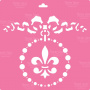 Stencil for decoration XL size (30*30cm), Medallion #067