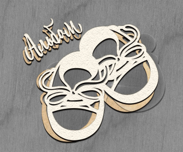 Mega shaker dimension set, 15cm x 15cm, Figured frame Booties - 2