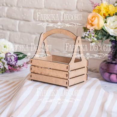 корзинка для цветов, фруктов, подарочных наборов, 130 x 105 x 145 мм, #072 фабрика декору - 2