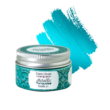 Metallic paint, color Turquoise 30 ml