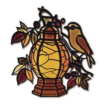 Art Stained Glass Kit “Autumn Lantern", for painting by numbers