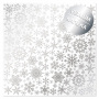 Лист кальки (веллум) с серебряным узором Silver Snowflakes, 29.7cm x 30.5cm