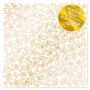 Acetatfolie mit goldenem Muster Goldene Rosenblätter 12"x12"