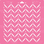 Stencil for decoration XL size (30*30cm), Zigzag pattern #105