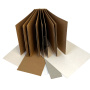 Blank kraft scrapbook album (photo album), 15cm x 15cm, 7 sheets - 1