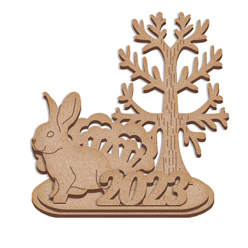 Blank for decoration, Bunny with a Tree, #520