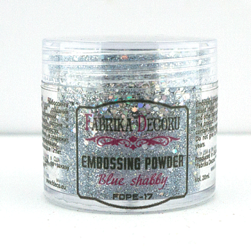 Embossing-Pulver mit Glitter Blue Shabby 20 ml