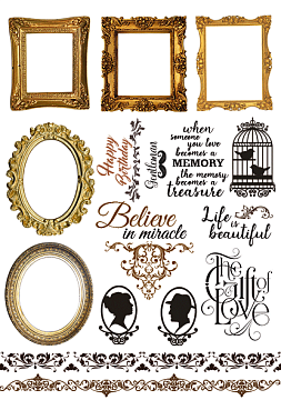 Overlay "Shabby-memory-2" 21х29,7 сm