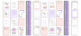 Double-sided scrapbooking paper set Majestic Iris 12"x12" 10 sheets - 11