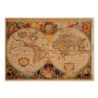 Einseitiges Kraftpapier Satz für Scrapbooking Maps of the seas and continents 42x29,7 cm, 10 Blatt 