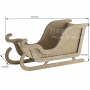 Blank for decoration Sleigh, type 5, creative DIY kit #102 - 1