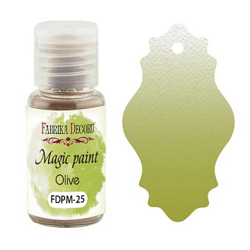 Sucha farba Magic paint Oliwkowa, 15 ml