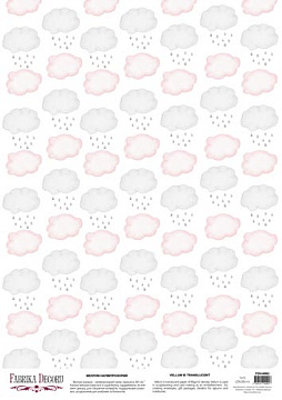 Deco vellum colored sheet Clouds 1, A3 (11,7" х 16,5")