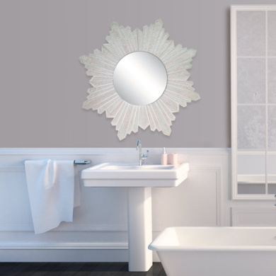 mirror “pink pearl sun with texture”, diy kit for creativity #23 - 2