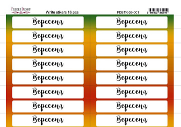 Zestaw naklejek do journalingu i plannerów #36-001