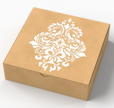 трафарет многоразовый, 15 см x 20 см, вензель дамаск, #396 - 2 трафарет многоразовый, 15 см x 20 см, вензель дамаск, #396 - 2