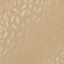 Sheet of single-sided paper with gold foil embossing, pattern Golden Feather Kraft, 12"x12"