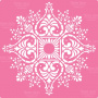 Stencil for decoration XL size (30*30cm), Floral ornament #094