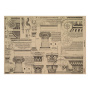 Einseitiges Kraftpapier Satz für Scrapbooking History and architecture 42x29,7 cm, 10 Blatt 