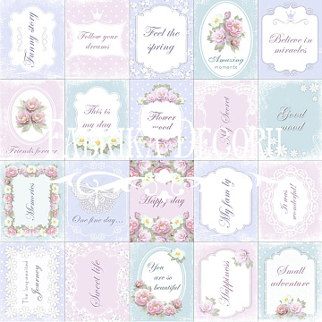 Set of of pictures for decoration. Set №2 "Shabby Dreams".