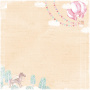 Double-sided scrapbooking paper set  Dreamy baby girl 8"x8", 10 sheets - 9