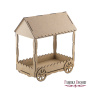 Candy bar, candy stand House on Wheels,  355 х 330 х 390 mm, DIY set #059 - 2