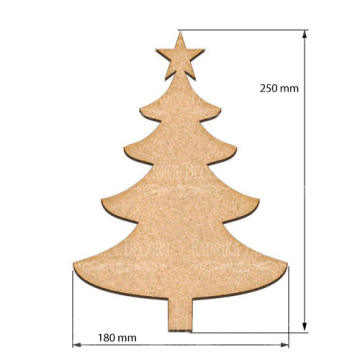  Art board New year tree 18х25 cm - 2