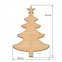  Art board New year tree 18х25 cm - 0