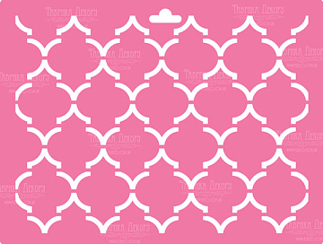 Schablone für Dekoration XL-Größe (30*21cm), marokkanisches Gitter #117