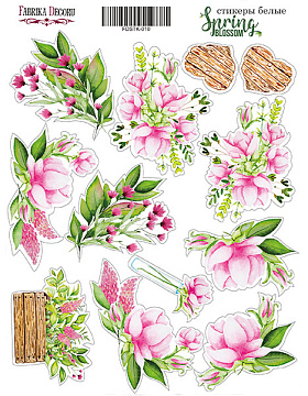 Aufkleberset 12 Stück Frühlingsblüte #010